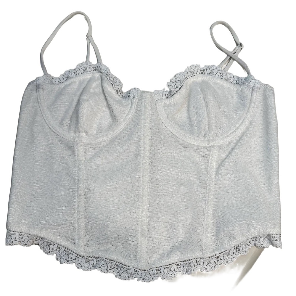 White Fox Lace Corset Cami